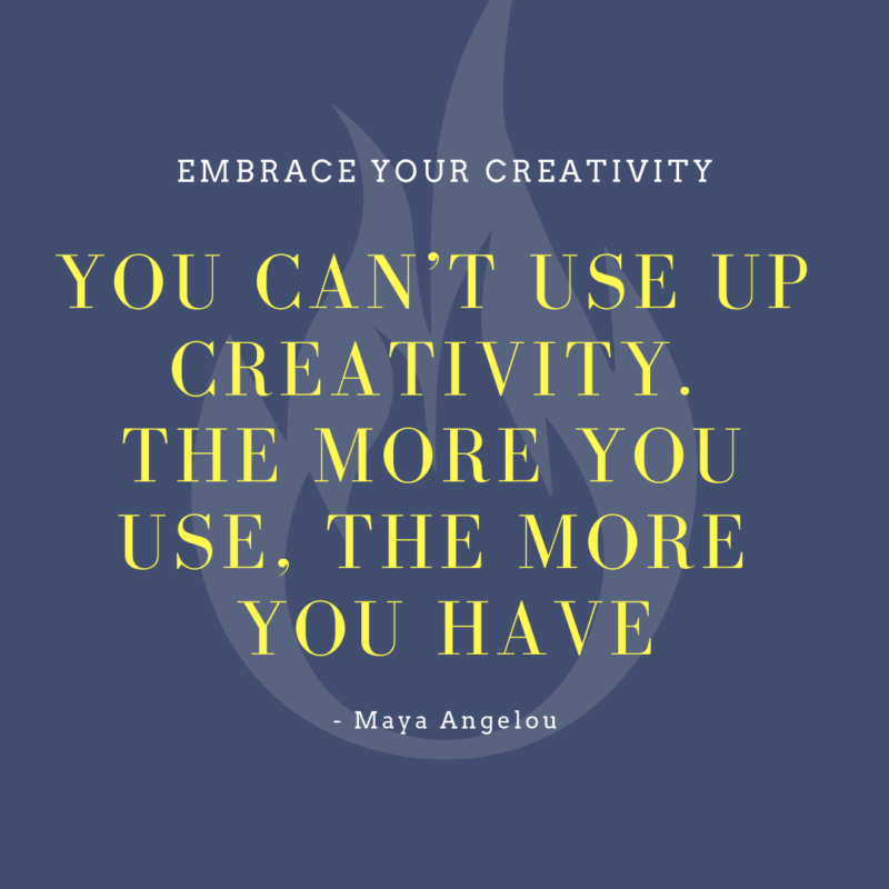 the truth about creativity maya angelou quote