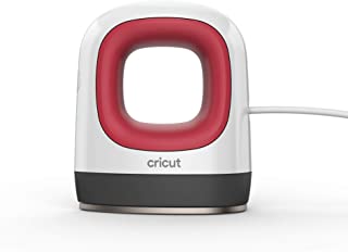 Cricut mini press, white and red, small iron